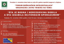 FBI TRIBINA: „ŠTA JE BOSNA I HERCEGOVINA DOBILA A ŠTA IZGUBILA DEJTONSKIM SPORAZUMOM“.