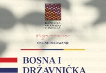 BNF organizira online predavanje na temu “BOSNA I DRŽAVNIČKA SVIJEST”